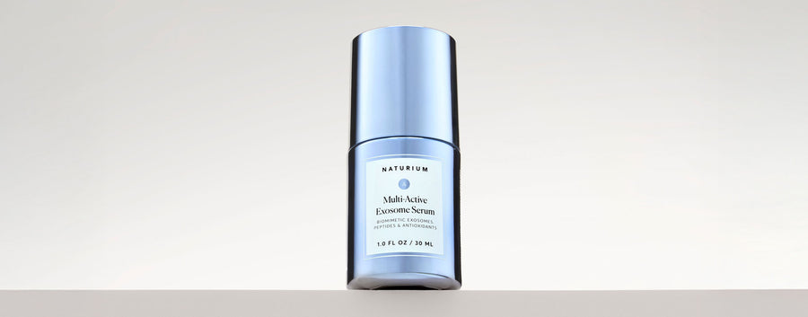 Naturium Exosomes Skincare Bottle on a shelf