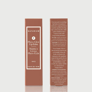 Phyto-Glow Lip Balm — NATR-60113-PhytoGlow-Spice-UC-Front-Back-bonebkgd.webp