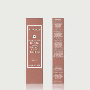 Phyto-Glow Lip Balm — NATR-60110_PhytoGlow_Latte_UC_frontback-bonebkgd.webp