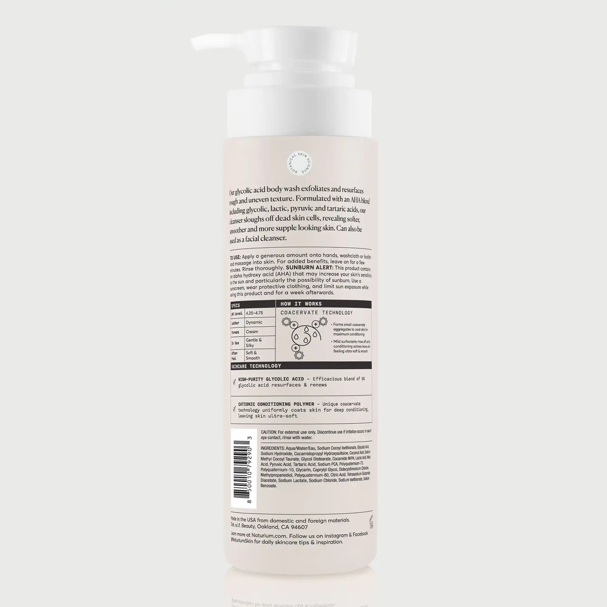 The Smoother Glycolic Acid Exfoliating Body Wash